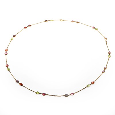 Lot 110 - A multi gemstone necklace