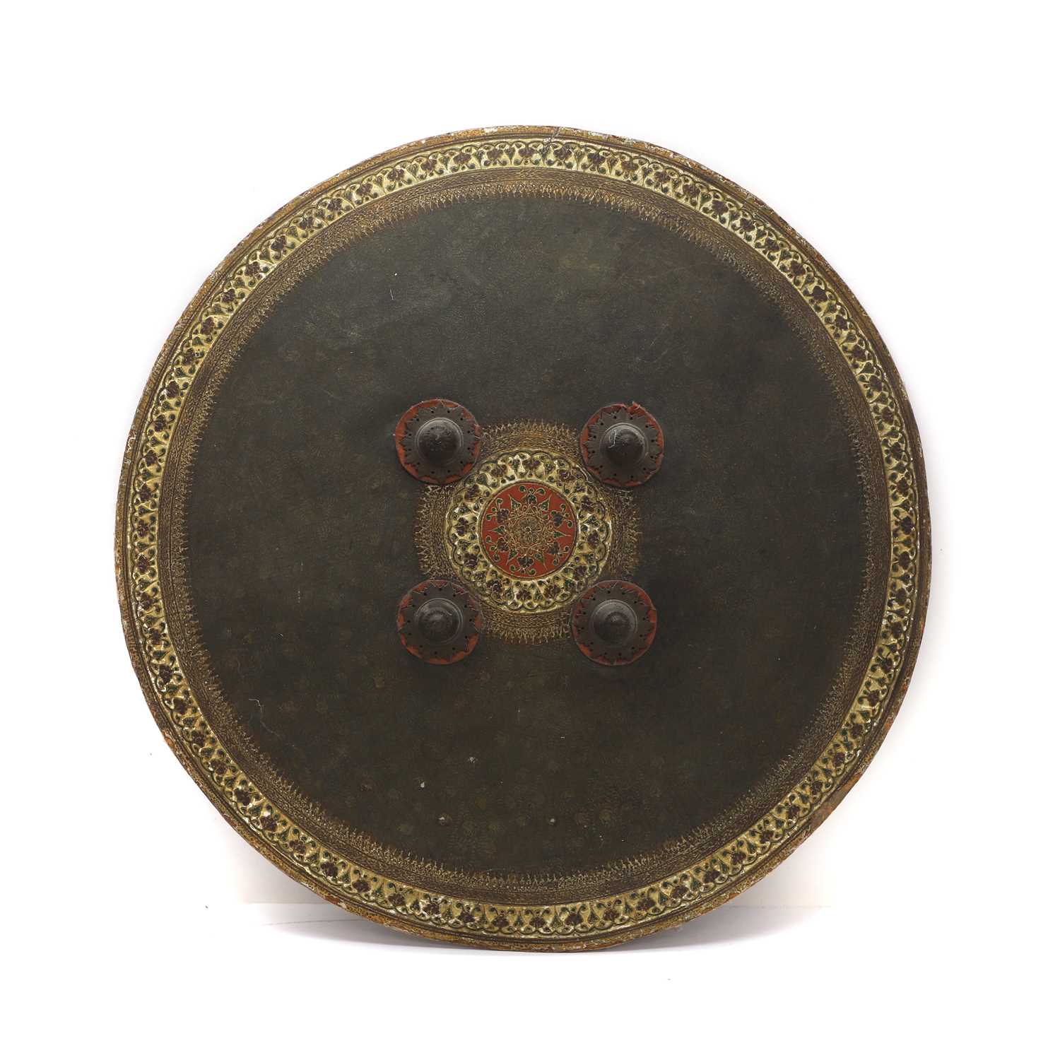 Lot 383 - An Indo-Persian dhal or shield