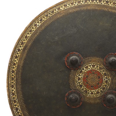 Lot 383 - An Indo-Persian dhal or shield