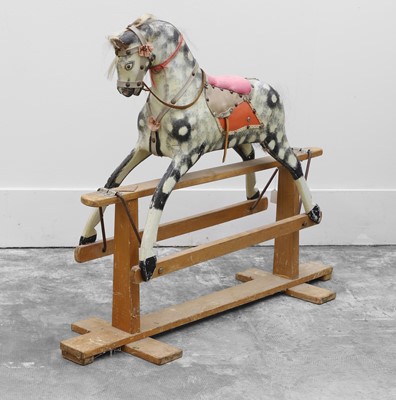 Lot 372 - A painted rocking horse