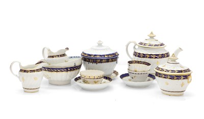 Lot 105 - A collection of English Flight & Barr porcelain teawares
