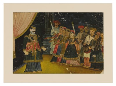 Lot 187 - A large Indian painting of the Nawab of Oudh