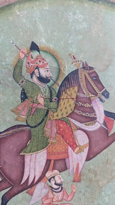 Lot 190 - An Indian painting of a royal hunting scene