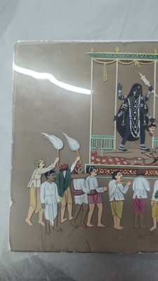 Lot 177 - A large lndian painting on mica