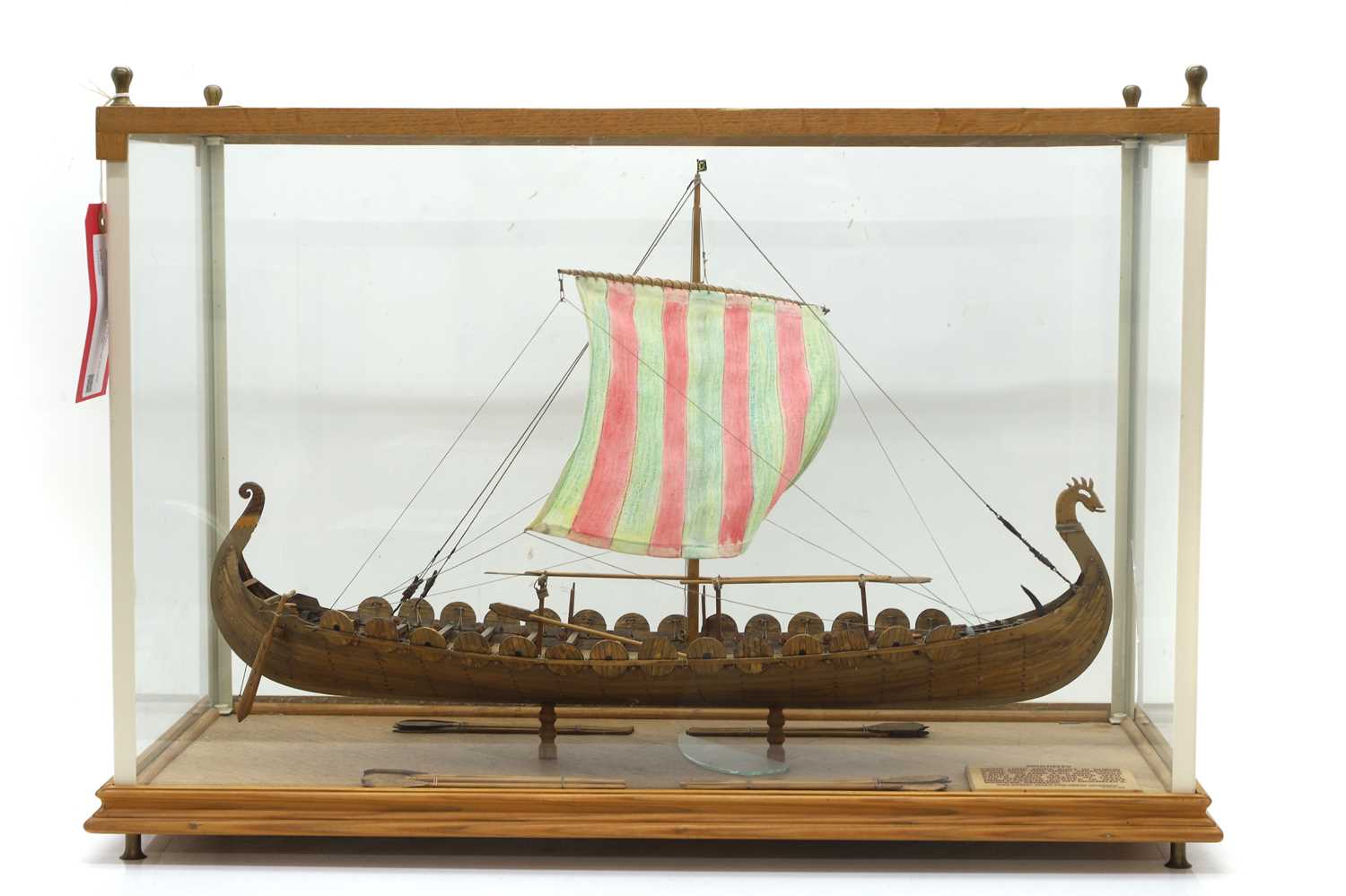 Lot 323 - A handbuilt model of a viking boat 'Skuldelev'