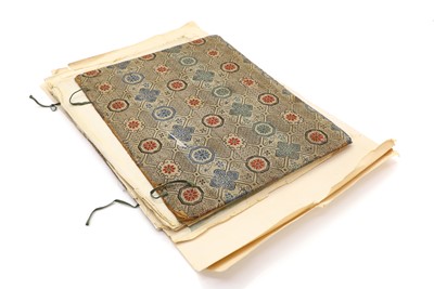 Lot 52 - A Chinese album containing thirteen rice paper pictures