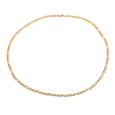 Lot 307 - A Figaro link chain