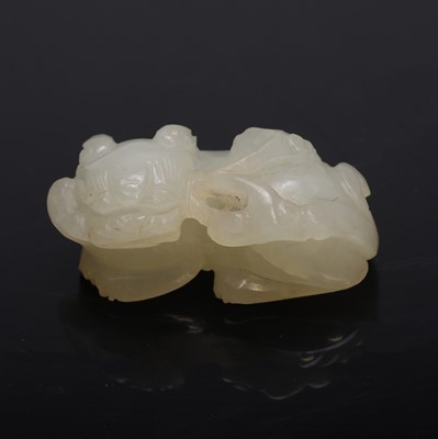 Lot 108 - A Chinese jade carving