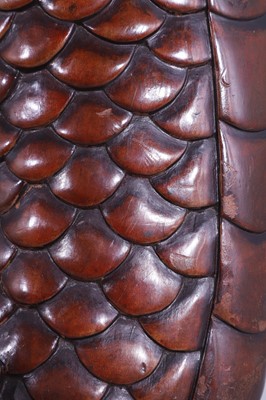 Lot A large export carved hardwood double bed