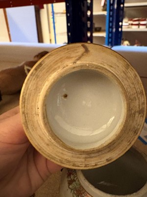 Lot 59 - A Chinese export famille rose porcelain group