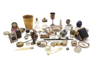Lot 36 - A collection of silver and plated ware