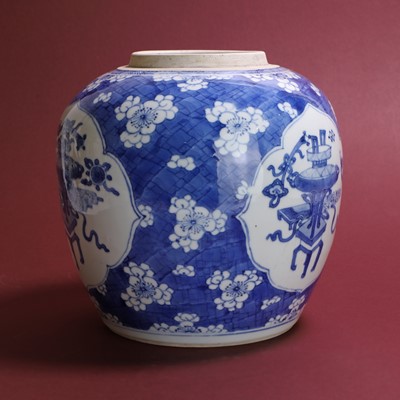 Lot 47 - A Chinese blue and white ginger jar