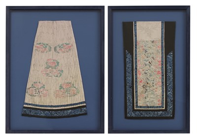 Lot 66 - Two Chinese embroideries