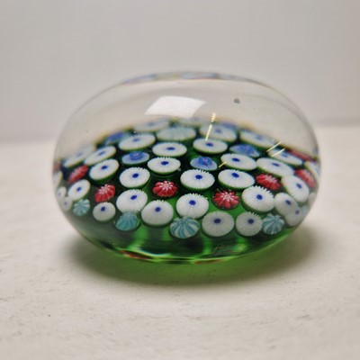 Lot 36 - A spaced millefiori paperweight