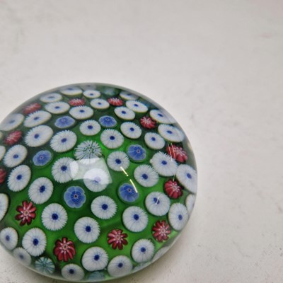 Lot 36 - A spaced millefiori paperweight