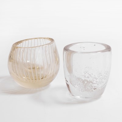 Lot 201 - Two Finnish glass vases