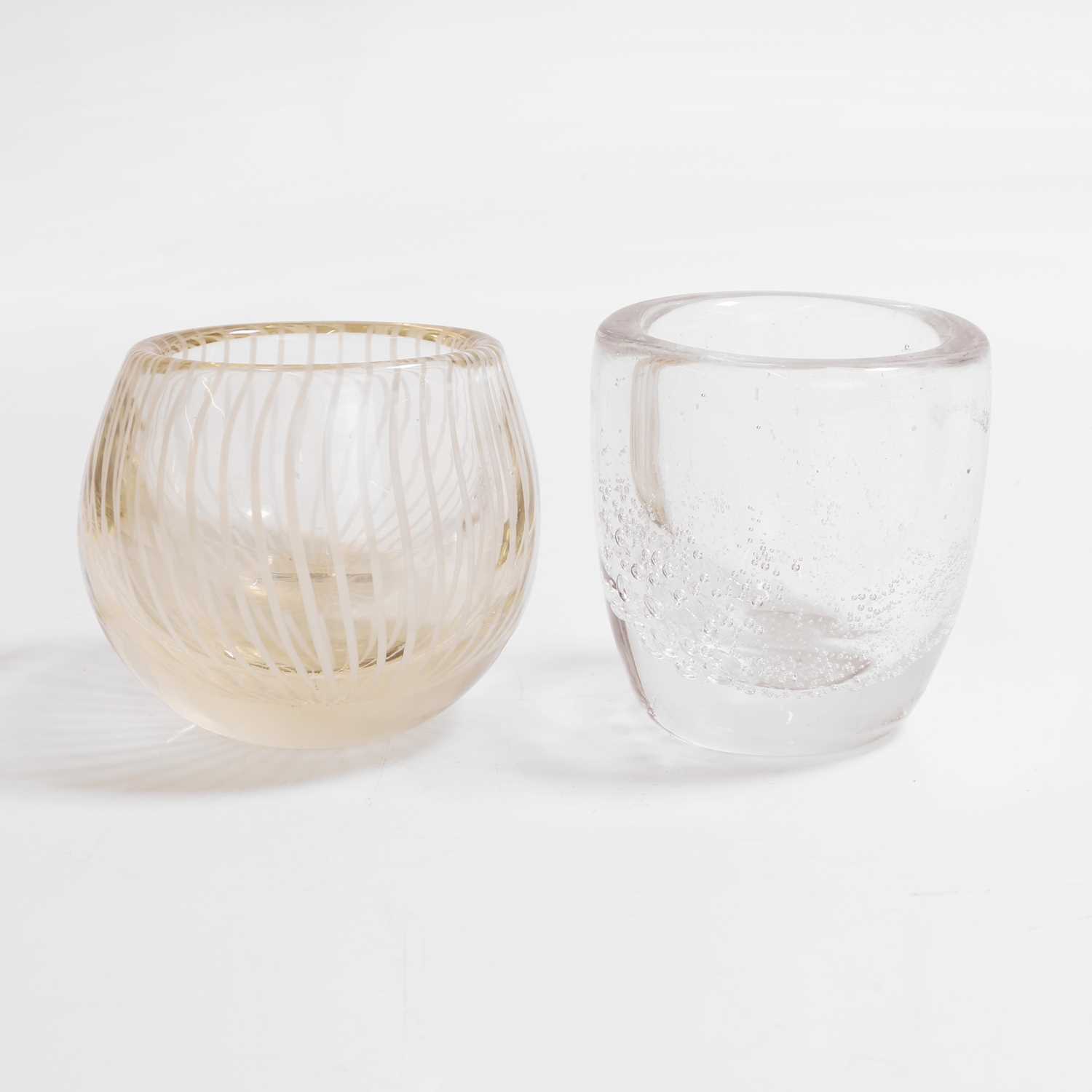Lot 201 - Two Finnish glass vases