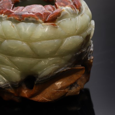 Lot 115 - A Chinese jade water pot