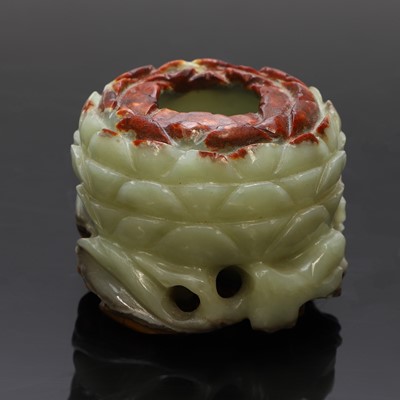 Lot 115 - A Chinese jade water pot