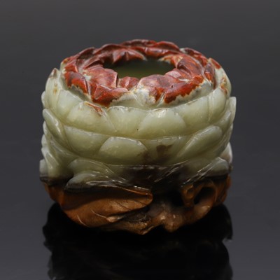 Lot 115 - A Chinese jade water pot