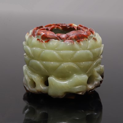 Lot 115 - A Chinese jade water pot