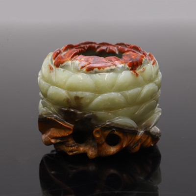 Lot 115 - A Chinese jade water pot