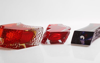 Lot 165 - A group of three Murano glass vases