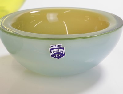 Lot 166 - A group of six Cenedese glass bowls