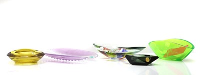 Lot 161 - A group of five glass bowls
