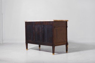 Lot 6 - A Louis XVI mahogany and tulipwood commode