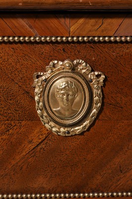 Lot 6 - A Louis XVI mahogany and tulipwood commode