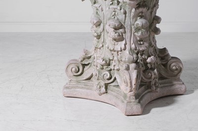 Lot 9 - A neoclassical glass and composition centre table