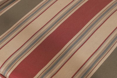 Lot 11 - A set of ten Regency-style black and gilt-painted wooden dining chairs