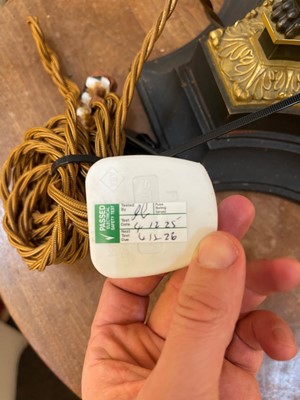 Lot 4 - A pair of large Empire-style gilt and patinated bronze candelabras