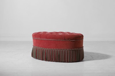 Lot 2 - An upholstered stool