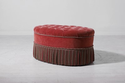 Lot 2 - An upholstered stool