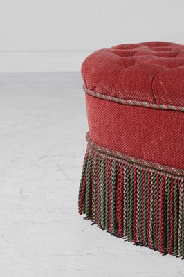 Lot 2 - An upholstered stool