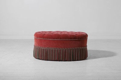 Lot 2 - An upholstered stool
