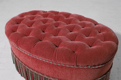 Lot 2 - An upholstered stool