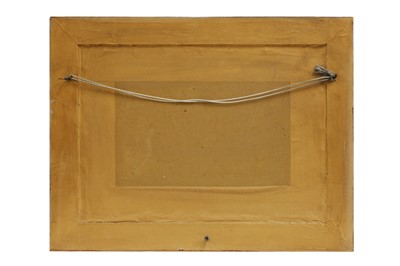 Lot 12 - A pair of export parcel-gilt and black lacquer panels