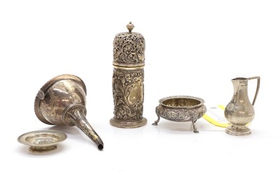 Lot 28 - A silver funnel