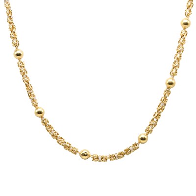 Lot 115 - A 14ct gold necklace