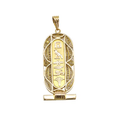 Lot 1070 - A gold pendant