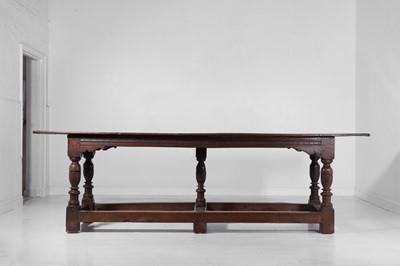 Lot 274 - An oak refectory table