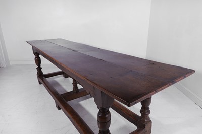 Lot 274 - An oak refectory table