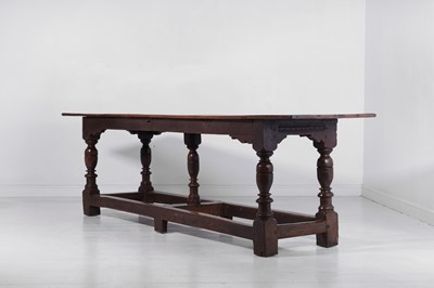 Lot 274 - An oak refectory table