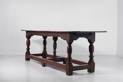 Lot 274 - An oak refectory table