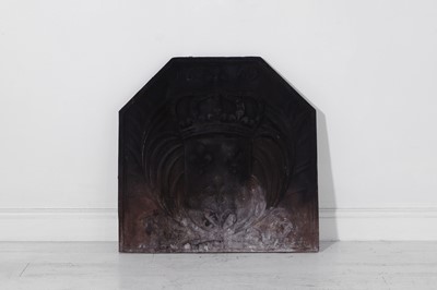 Lot 289 - A cast-iron fireback in the 17th-century style