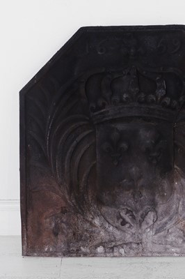 Lot 289 - A cast-iron fireback in the 17th-century style