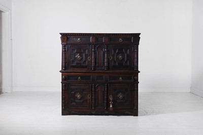 Lot 511 - A James II oak cupboard